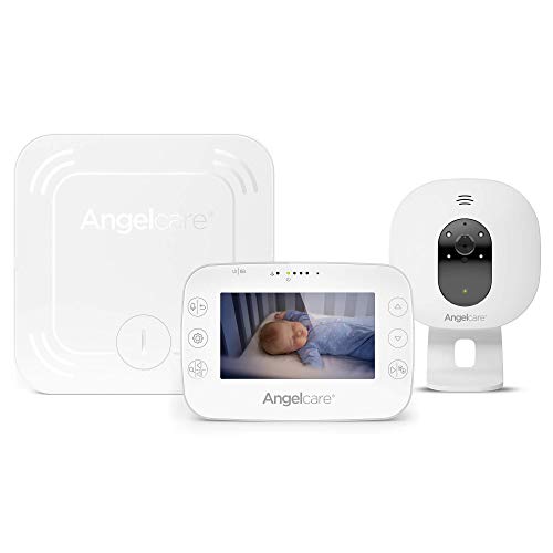 Angelcare AC327 - Babyphone Vidéo avec Détecteur de Mouvements - Affichage de la Température 4,5...