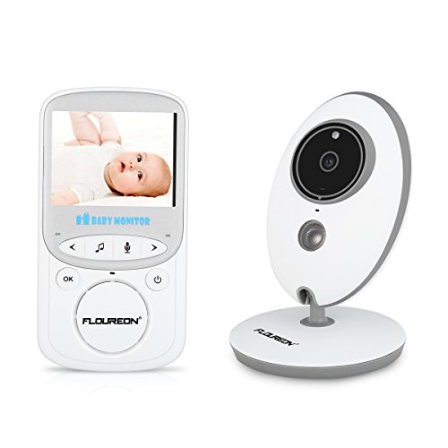 FLOUREON Bébé Moniteur sans Fil 2.4 Pouces Ecoute Bébé 2.4GHz Babyphone avec Caméra Vision...