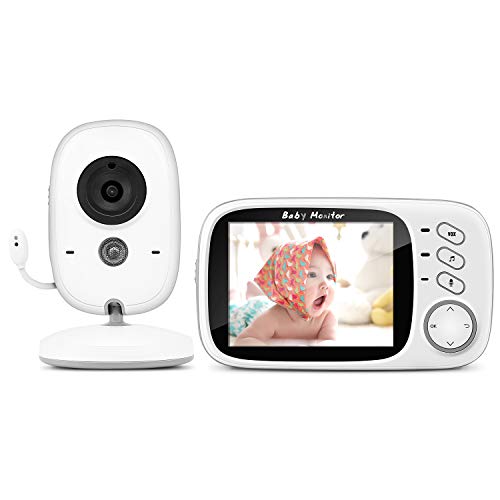 Moniteur Bébé, BOIFUN Babyphone Vidéo Caméra Surveillance Numérique Sans Fil avec 3.2”LCD,...