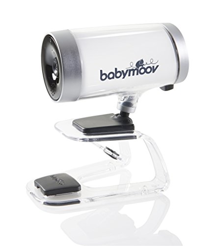 Babymoov Babycamera Babyphone Video Connectée CPL Zero Ondes avec Veilleuse et Visio Nocturne,...